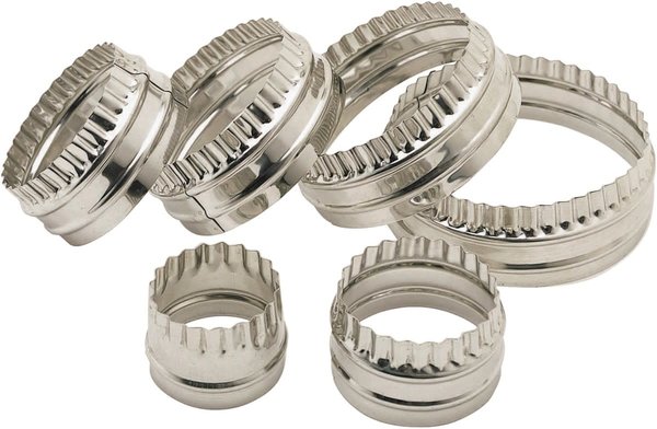 Kitchencraft 2-sided stainless steel round cutters