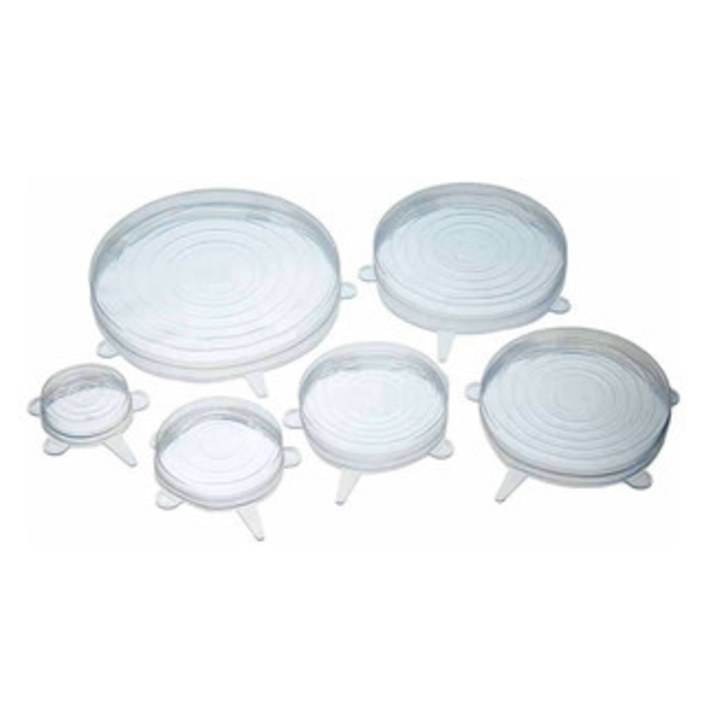 Kitchencraft Set of 6 silicone covers in different sizes