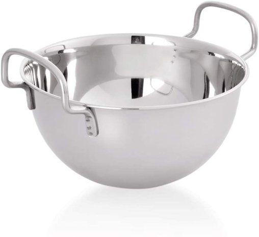 RVS beslagkom met bolle bodem 25cm / 4L RVS beslagkom met bolle bodem 25cm / 4L