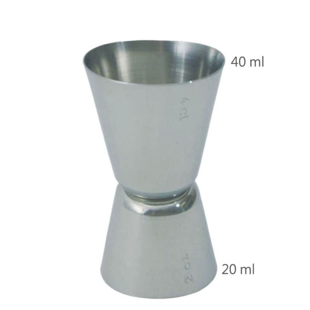 Stainless steel jigger 2/4cl Stainless steel jigger 2/4cl