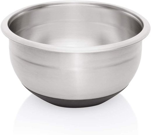 Stainless steel mixing bowl with rubber base 28cm / 8L Stainless steel mixing bowl with rubber base 28cm / 8L