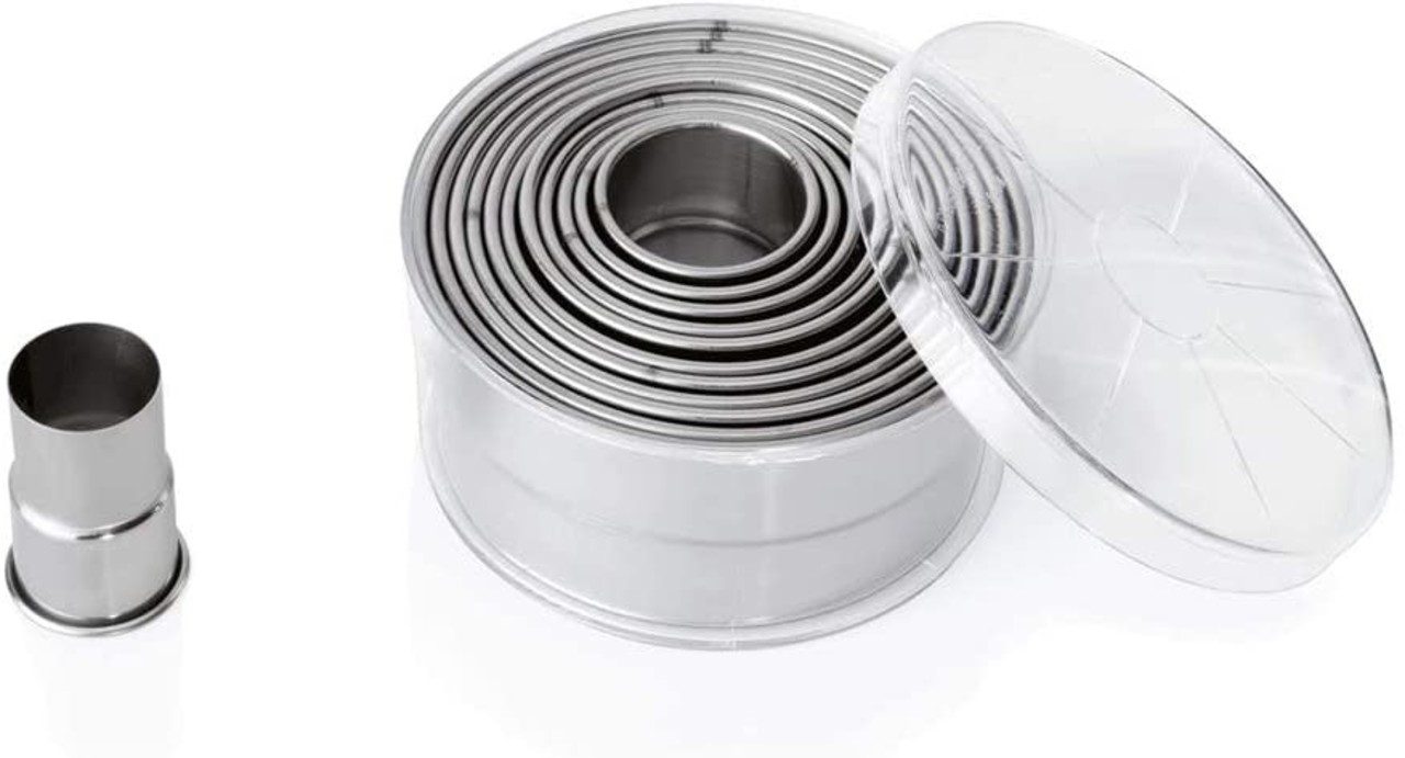12-piece stainless steel round cutter set 12-piece stainless steel round cutter set