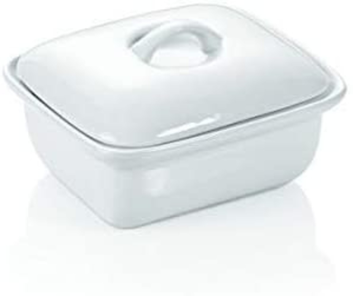 Porcelain butter dish Porcelain butter dish