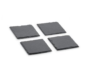 4 leistenen onderzetters 10x10cm 4 leistenen onderzetters 10x10cm