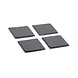 4 slate coasters 10x10cm 4 slate coasters 10x10cm