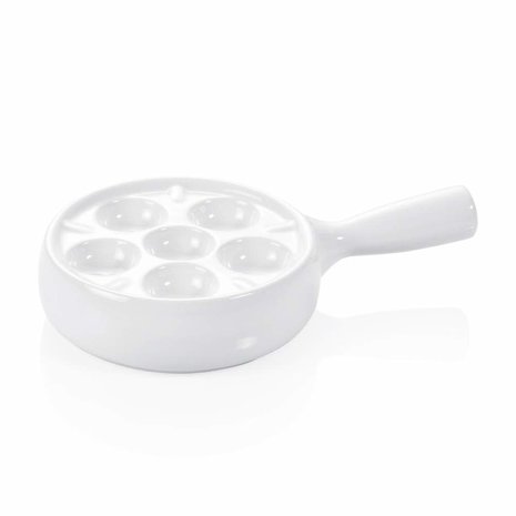 Porcelain 6-hole snail pan