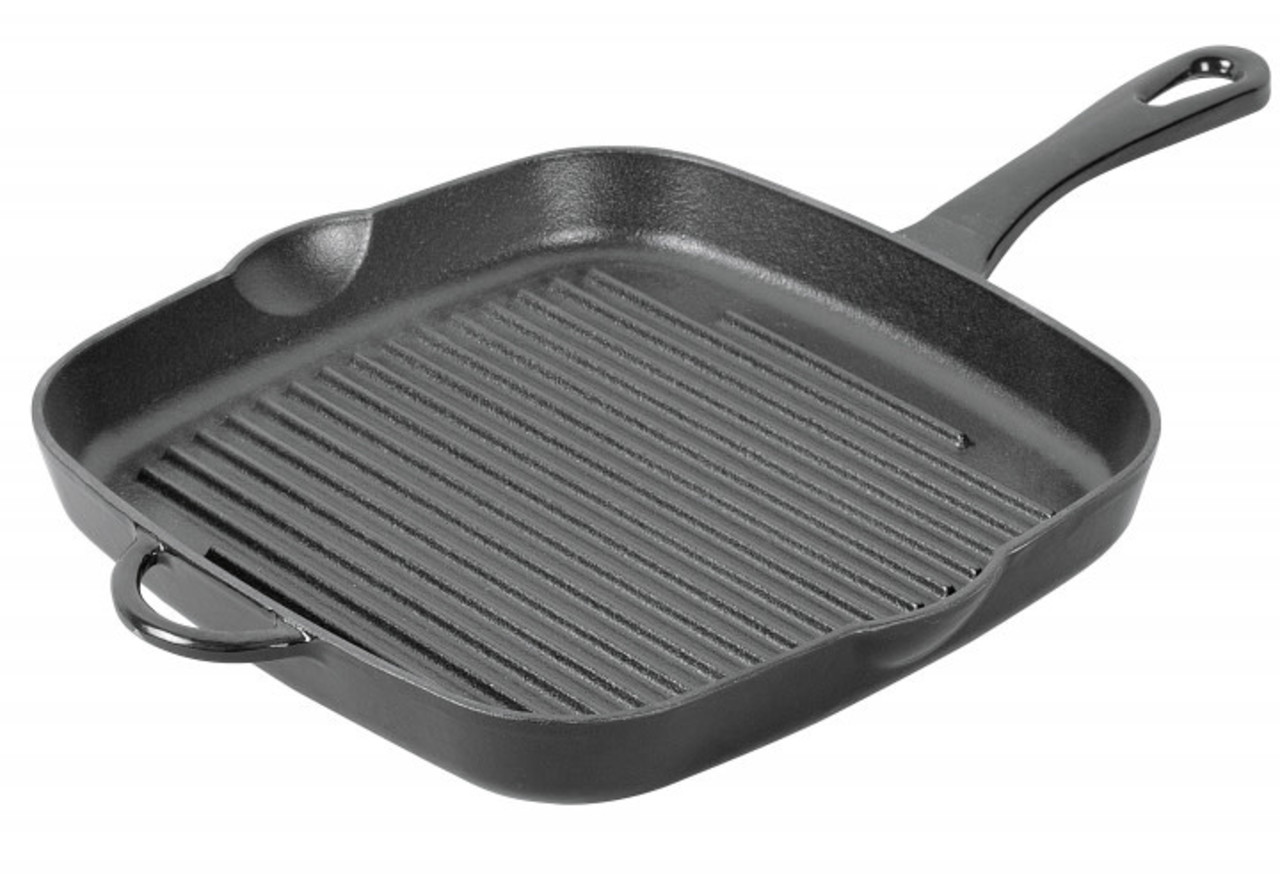 Küchenprofi Geëmailleerd gietijzeren grillpan 26cm zwart Küchenprofi Geëmailleerd gietijzeren grillpan 26cm zwart