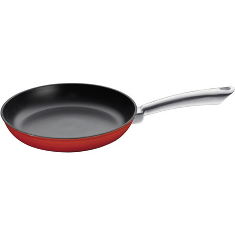 Küchenprofi Geëmailleerd gietijzeren koekenpan met rvs steel 24cm rood