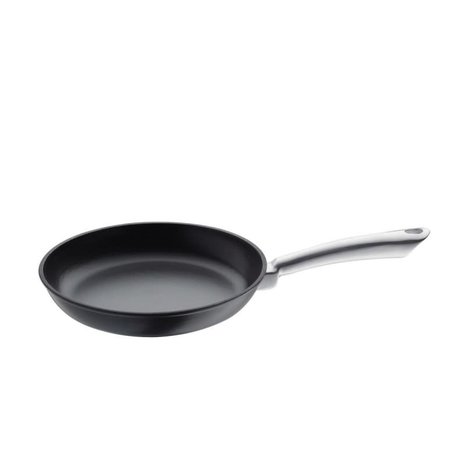 Küchenprofi Enameled cast iron frying pan with stainless steel handle 24cm black Küchenprofi Enameled cast iron frying pan with stainless steel handle 24cm black