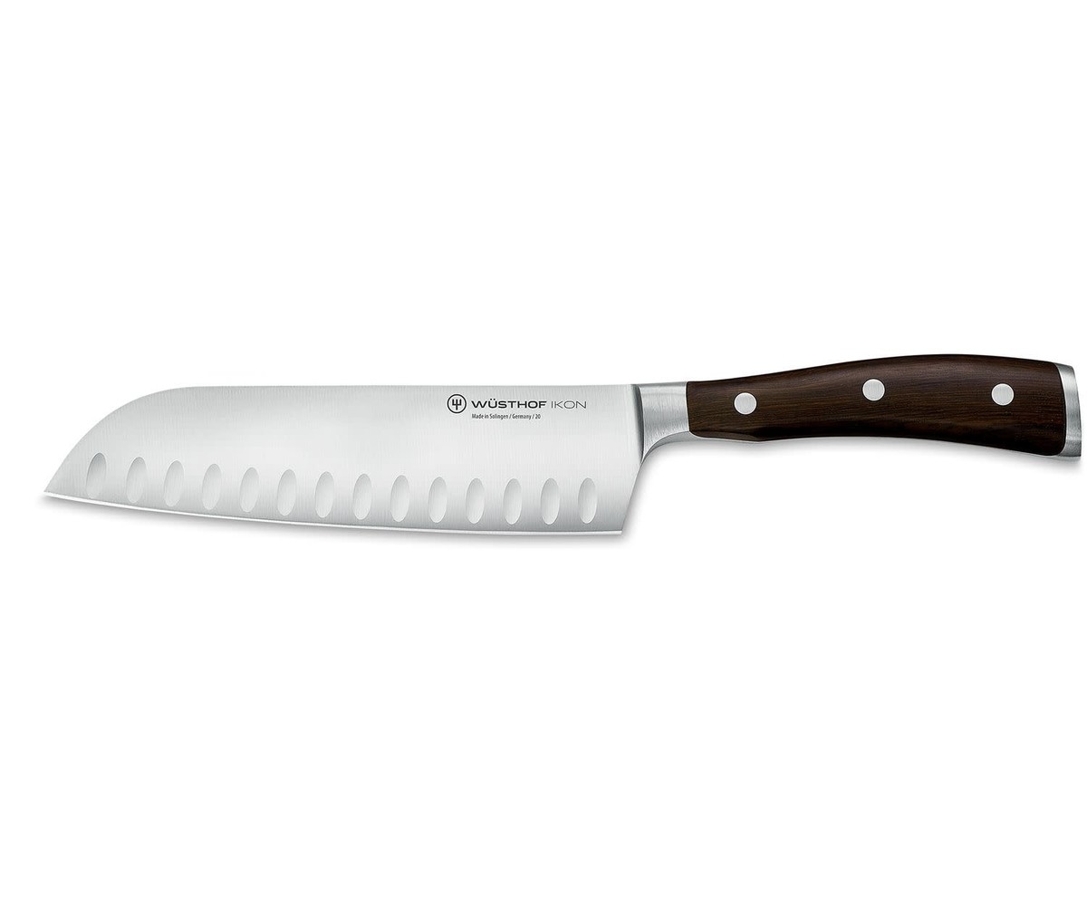 Wüsthof Ikon santoku with hollow edge 17cm / 7” Wüsthof Ikon santoku with hollow edge 17cm / 7”