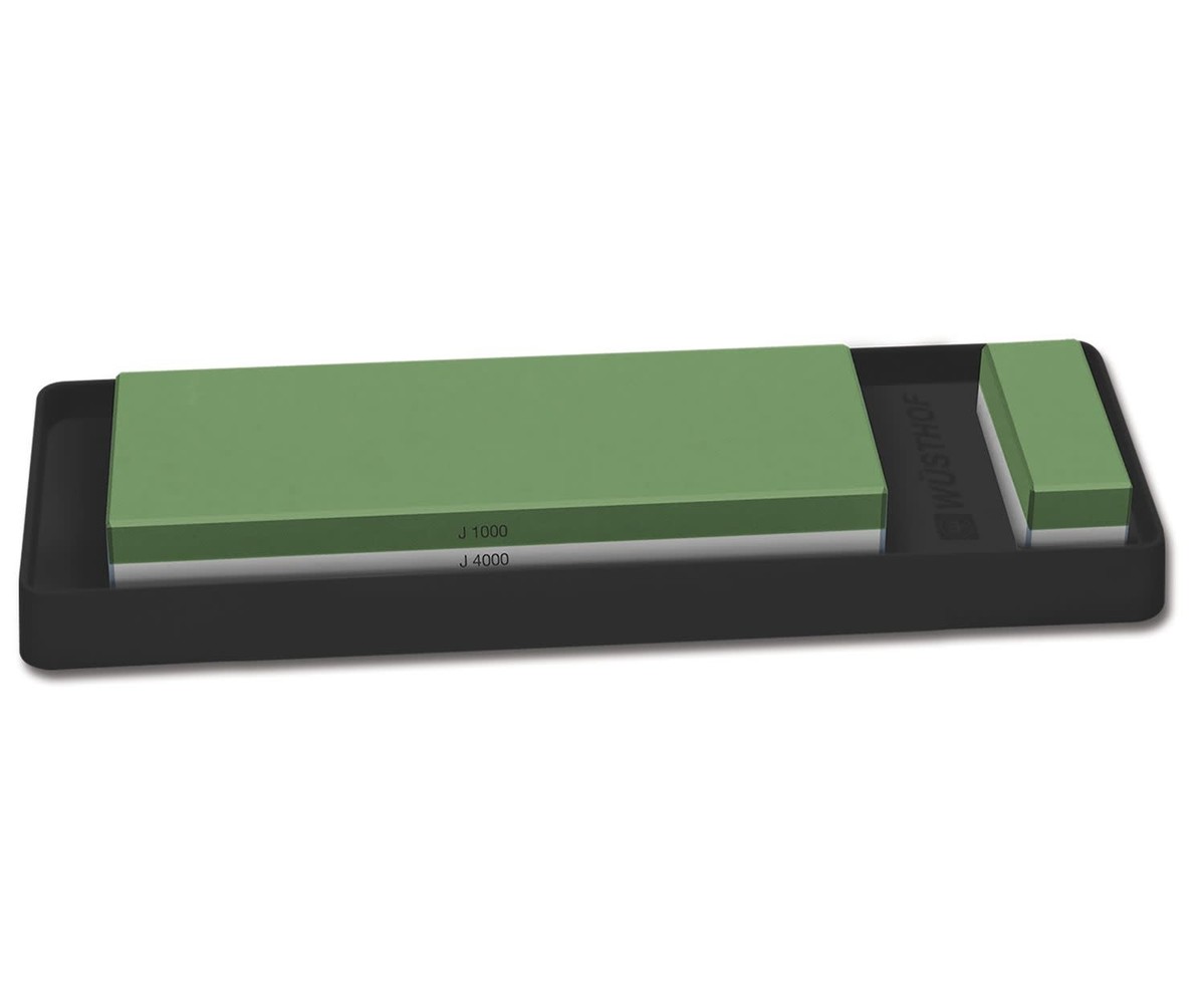 Wüsthof Whetstone set 1000/4000 with non-slip holder Wüsthof Whetstone set 1000/4000 with non-slip holder