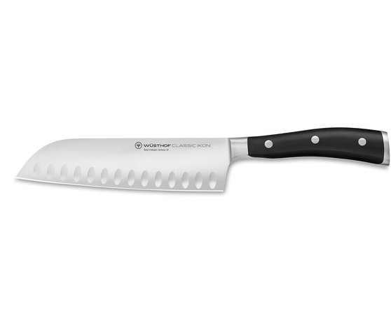 Wüsthof Classic Ikon santoku with hollow edge 17cm / 7” Wüsthof Classic Ikon santoku with hollow edge 17cm / 7”