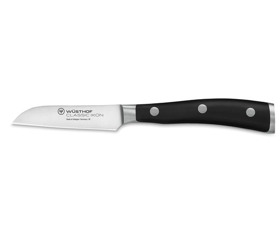 Wüsthof Classic Ikon flat cut paring knife 8cm / 3” Wüsthof Classic Ikon flat cut paring knife 8cm / 3”