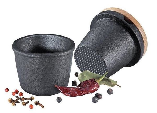 Zassenhaus Cast iron herb grinder with wooden lid Zassenhaus Cast iron herb grinder with wooden lid