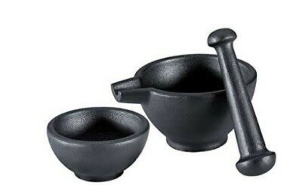 Zassenhaus Cast iron mortar and pestle set 8,5/10cm