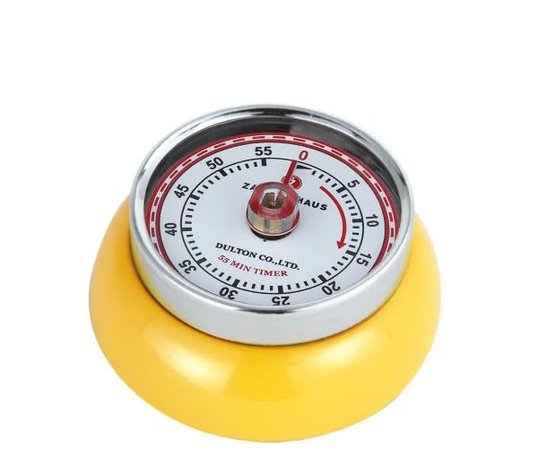 Zassenhaus Wind-up kitchen timer yellow Zassenhaus Wind-up kitchen timer yellow