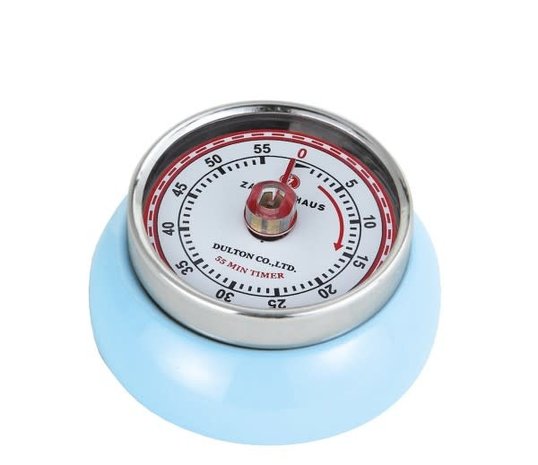 Zassenhaus Wind-up kitchen timer light blue Zassenhaus Wind-up kitchen timer light blue