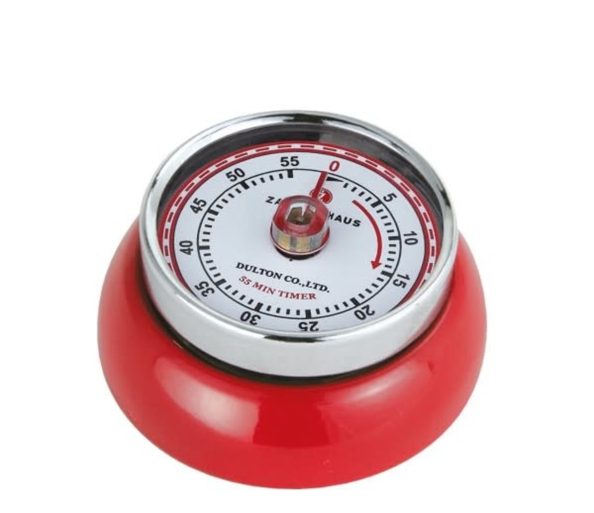 Zassenhaus Wind-up kitchen timer red