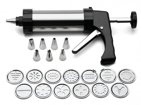 Weis Icing / dough gun 8 nozzles and 13 discs Weis Icing / dough gun 8 nozzles and 13 discs