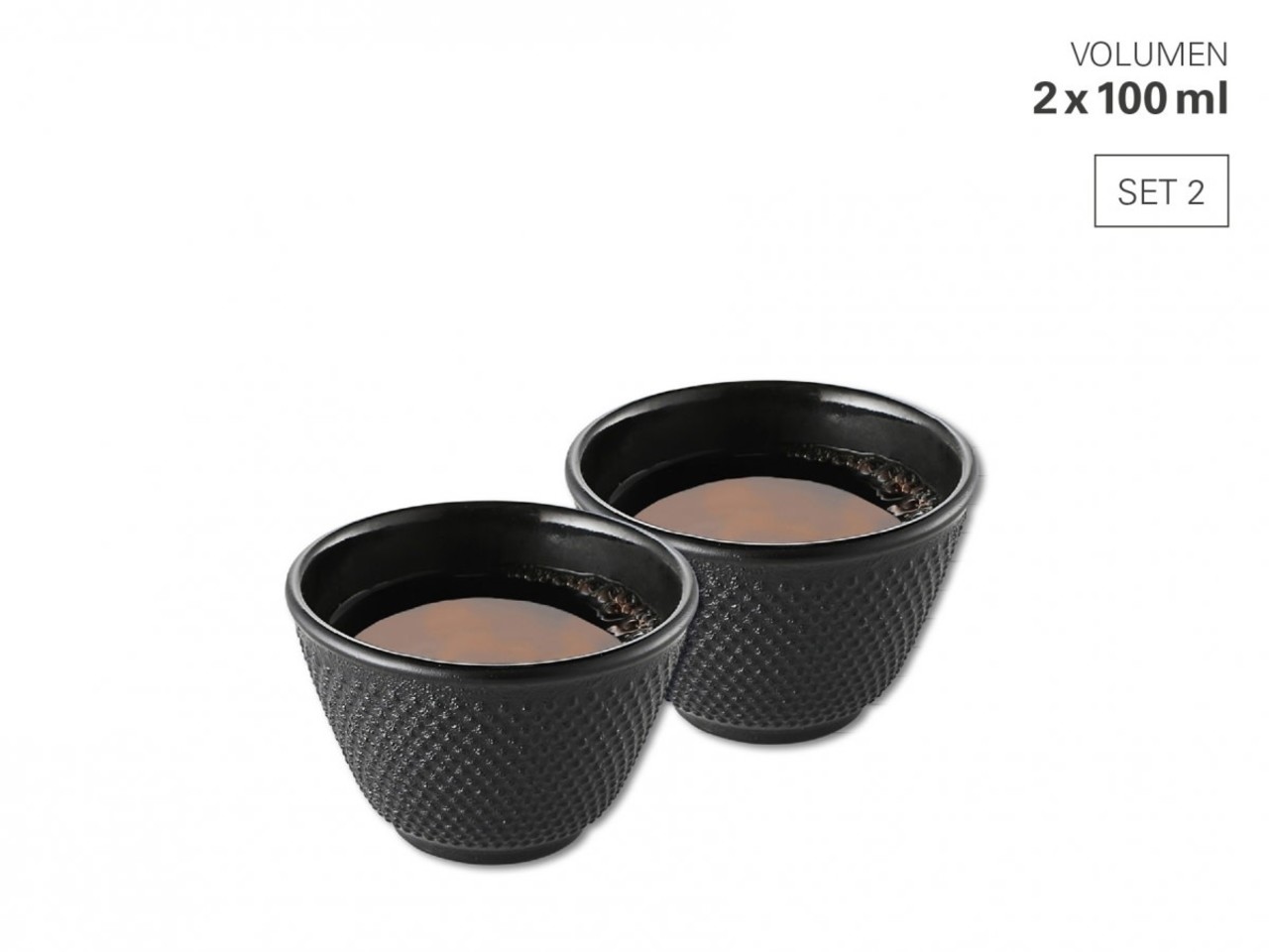 Weis 2 cast iron tea cups