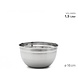 Weis RVS beslagkom 16cm Weis RVS beslagkom 16cm