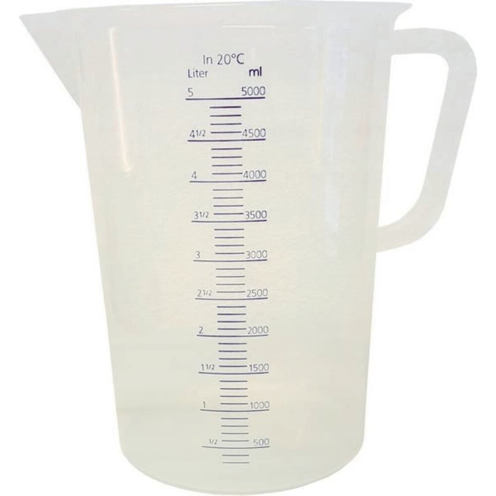 Polypropyleen maatbeker 5L Polypropyleen maatbeker 5L