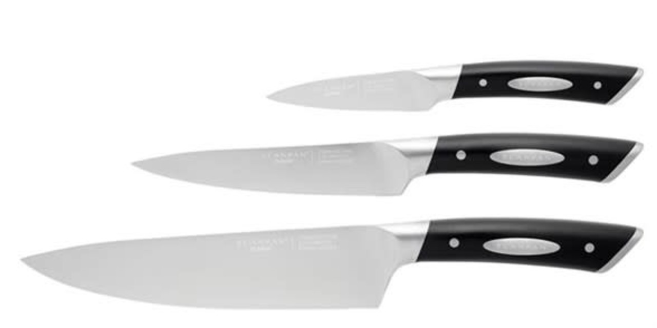 Scanpan Classic knife set | chef's knife 20cm, utility knife 15cm, paring knife 9cm Scanpan Classic knife set | chef's knife 20cm, utility knife 15cm, paring knife 9cm