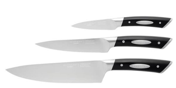 Scanpan Classic knife set | chef's knife 20cm, utility knife 15cm, paring knife 9cm Scanpan Classic knife set | chef's knife 20cm, utility knife 15cm, paring knife 9cm