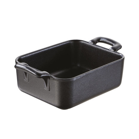Revol Stoneware rectangular oven dish 16x11x4.5cm 0.45L black