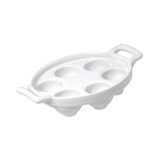 Revol Stoneware 6-hole snail pan white Revol Stoneware 6-hole snail pan white