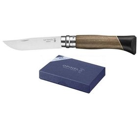 Opinel Klapmes No. 8 Atelier RVS, noten- en ebbenhout Opinel Klapmes No. 8 Atelier RVS, noten- en ebbenhout