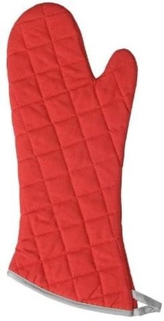 Oven mitt long red