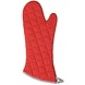 Oven mitt long red