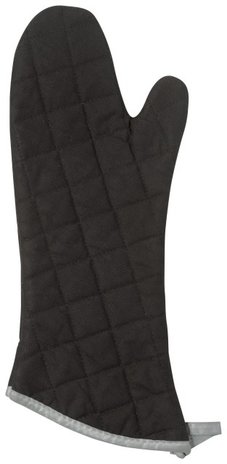 Oven mitt long black