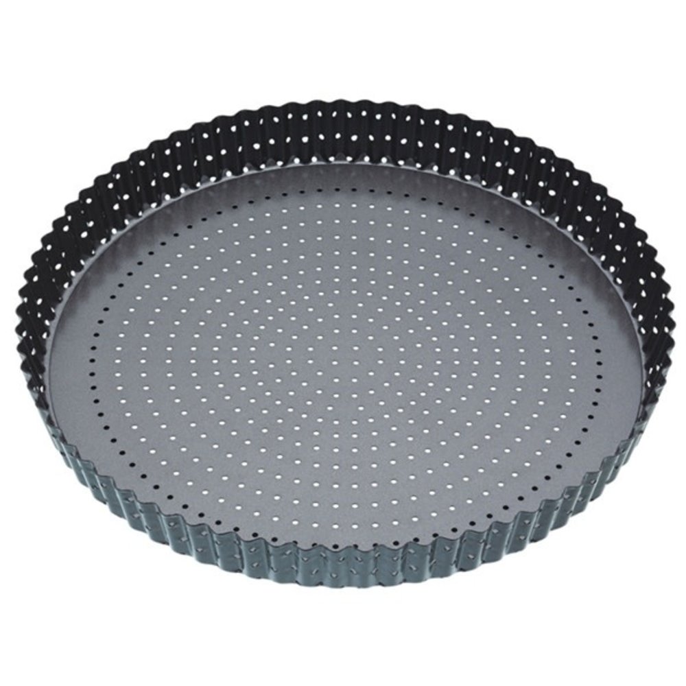 Masterclass Geperforeerde quichevorm met losse bodem en anti-kleeflaag 30cm Masterclass Geperforeerde quichevorm met losse bodem en anti-kleeflaag 30cm