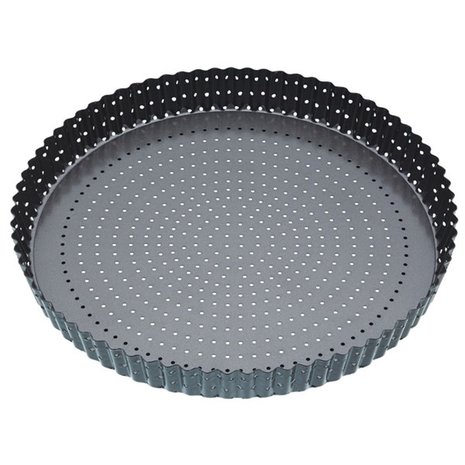 Masterclass Geperforeerde quichevorm met losse bodem en anti-kleeflaag 30cm Masterclass Geperforeerde quichevorm met losse bodem en anti-kleeflaag 30cm