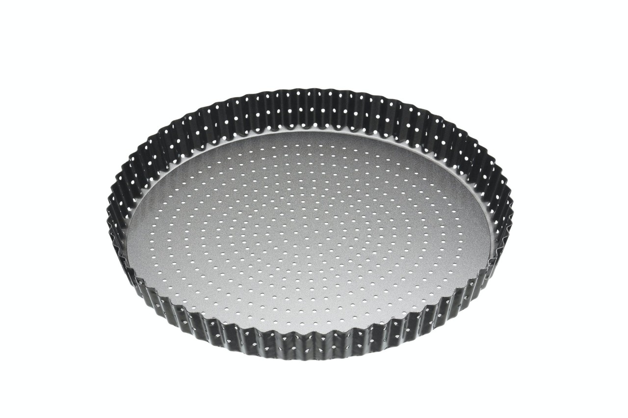 Masterclass Loose-bottom perforated non-stick quiche pan 28cm Masterclass Loose-bottom perforated non-stick quiche pan 28cm
