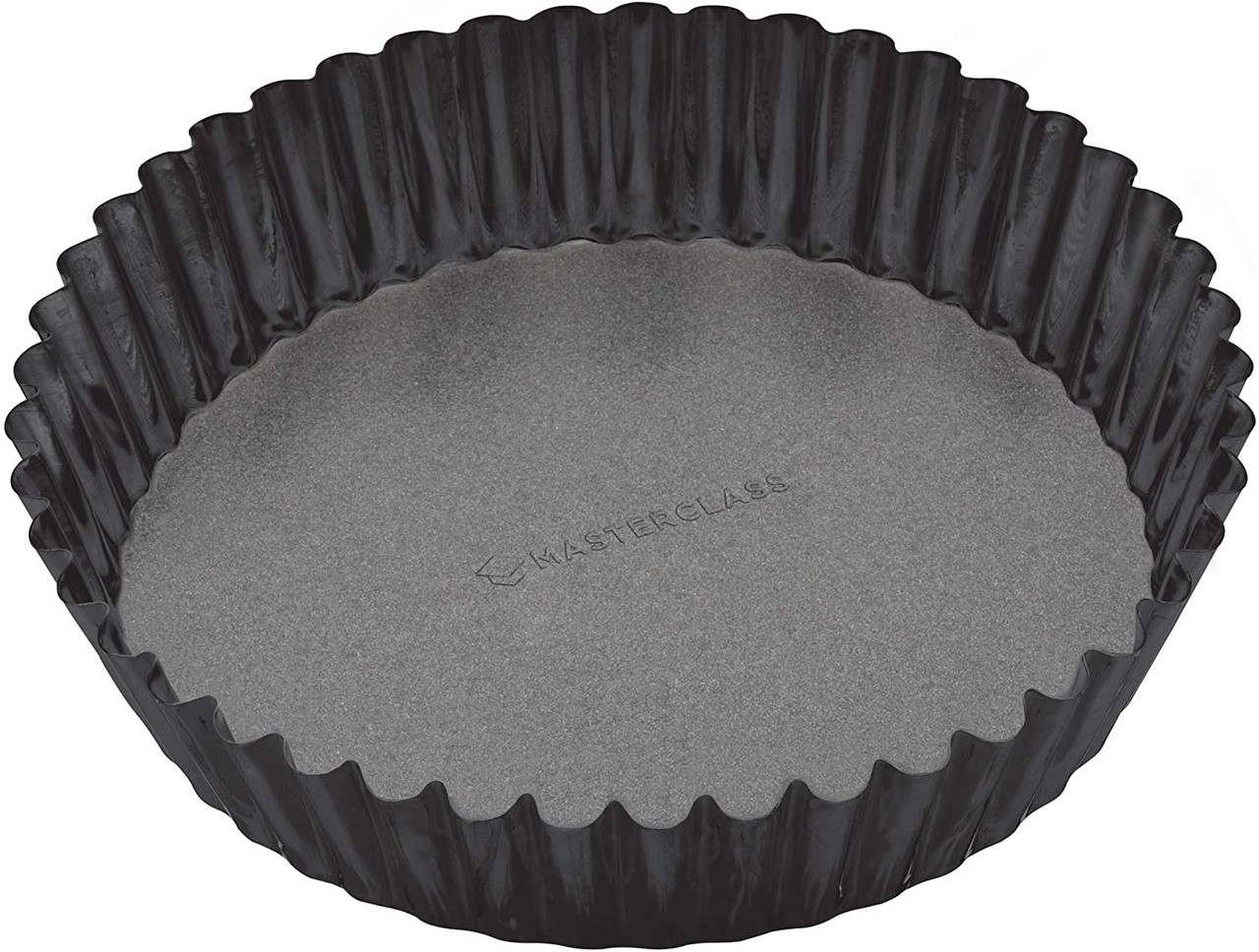 Masterclass Loose-bottom non-stick deep fluted quiche pan 25cm