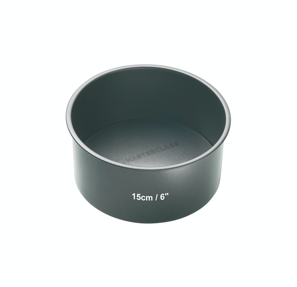 Masterclass Loose-bottom non-stick high cake pan 15cm