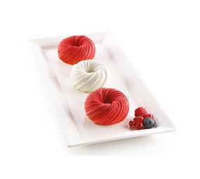 Silikomart Siliconen bakvorm 6x mini Intreccio 7,5cm