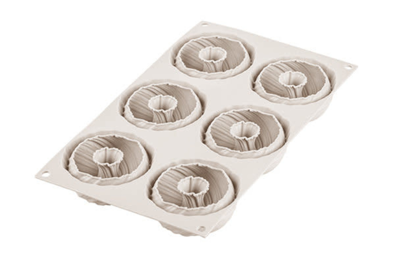 Silikomart Silicone mold 6x “Mini Intreccio” 7,5cm