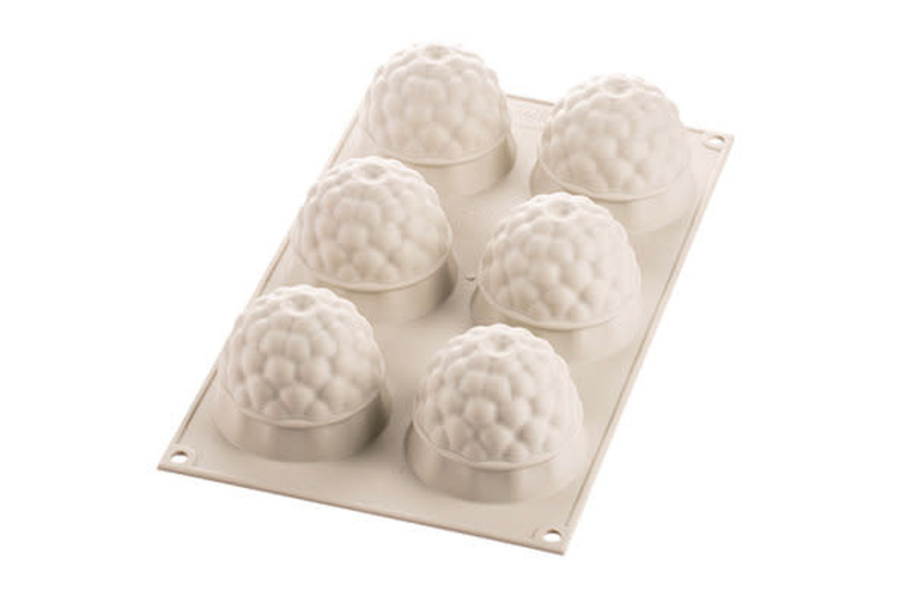 Silikomart Siliconen bakvorm 6x Segreti del Bosco 6,5cm