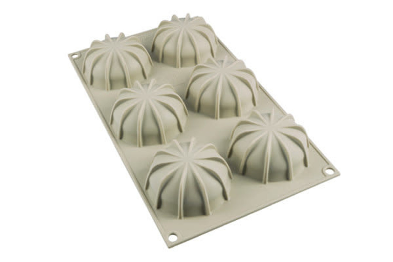 Silikomart Siliconen bakvorm 6x mini Goccia 6,8cm