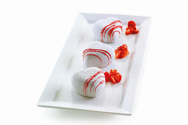 Silikomart 3D siliconen vorm 8x Cuoricino 6,5cm