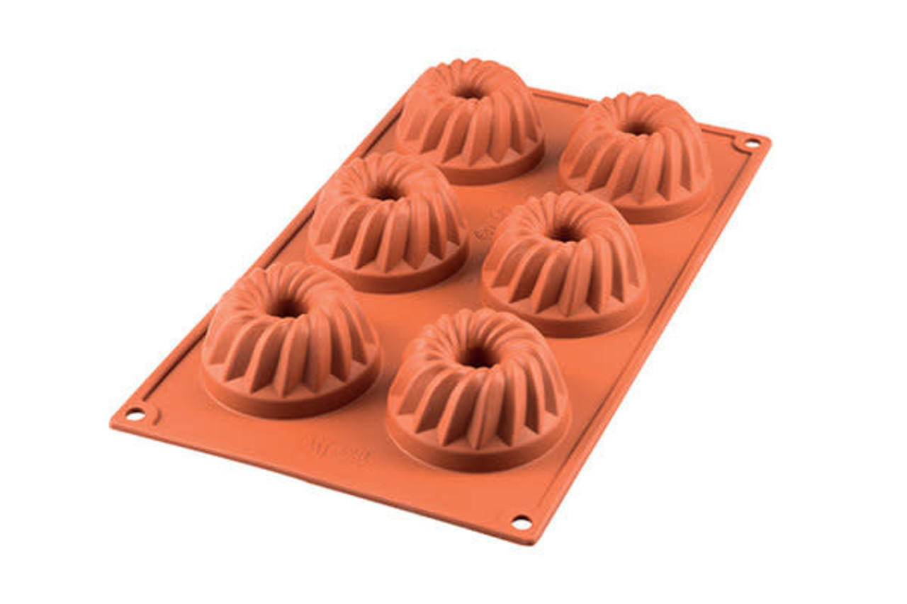 Silikomart Silicone mold 6 x mini gugelhupf 7cm
