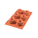 Silikomart Silicone mold 6 x mini gugelhupf 7cm