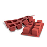 Silikomart Siliconen vorm 8 x kubus 5cm