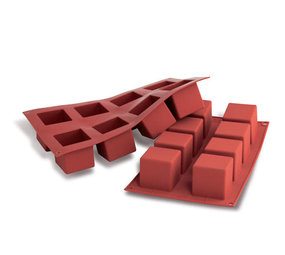 Silikomart Silicone mold 8 x cube 5cm