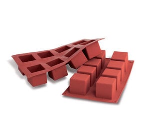 Silikomart Siliconen vorm 8 x kubus 5cm
