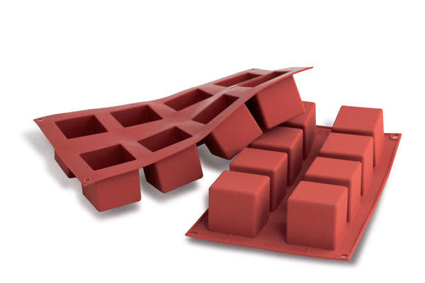 Silikomart Siliconen vorm 8 x kubus 5cm